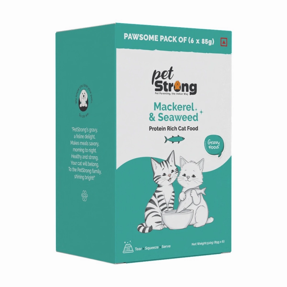 PetStrong Mackerel and Seaweed in Gravy Cat Wet Food
