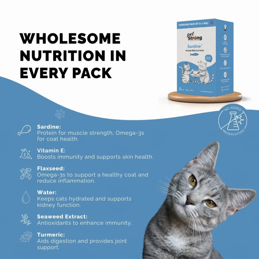 PetStrong Sardine in Gravy Cat Wet Food