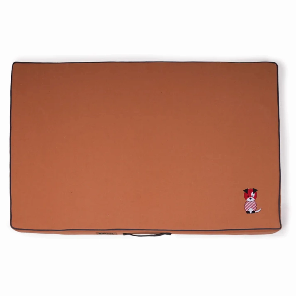 Petter World Comfort Flat Foam Bed for Dogs (Earthy Brown)