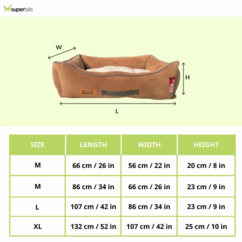 Petter World Ultra Luxury Micro Lounger Bed With Removable Sherpa for Dogs (Mocha Brown)