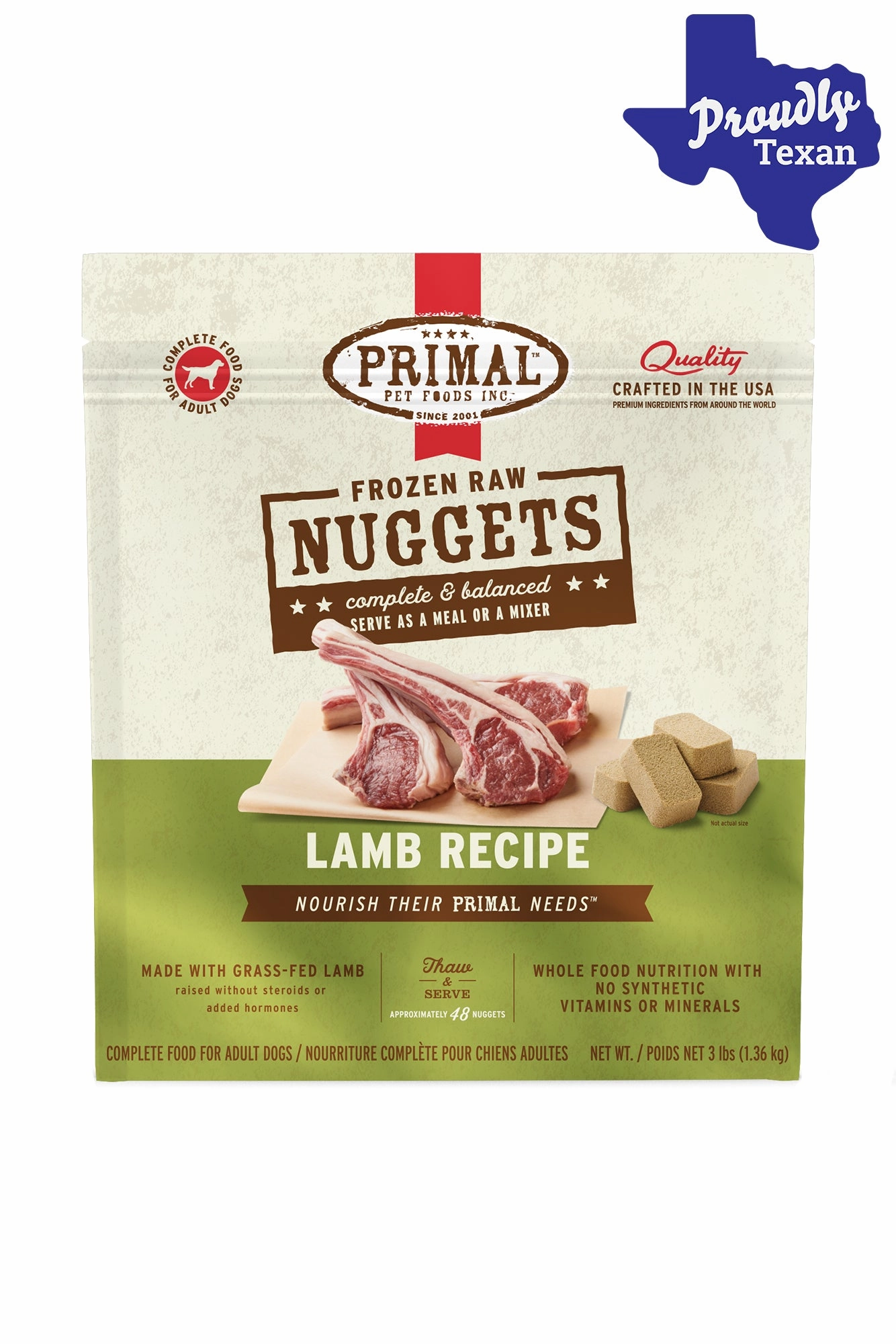 Primal Lamb Frozen Raw Dog Food