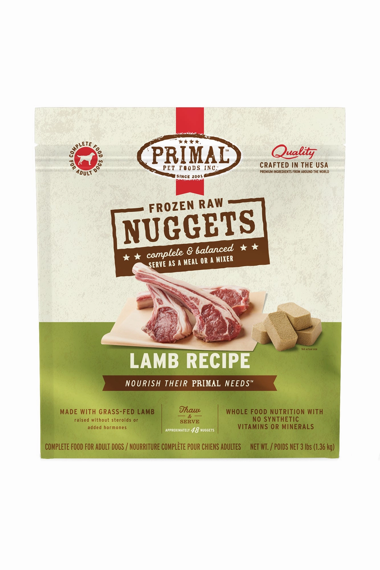 Primal Lamb Frozen Raw Dog Food