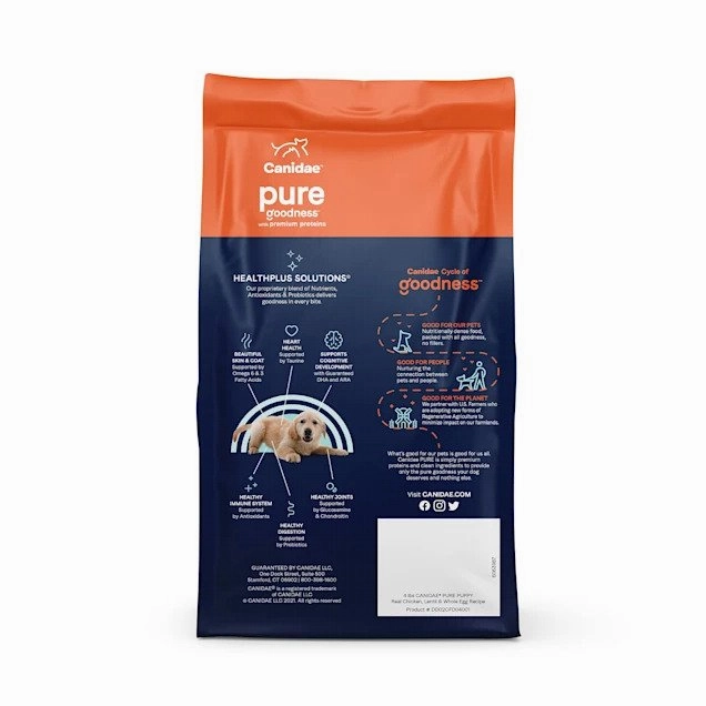 PURE Grain Free Dog Dry Food for Puppies - Chicken, Lentil & Whole Egg