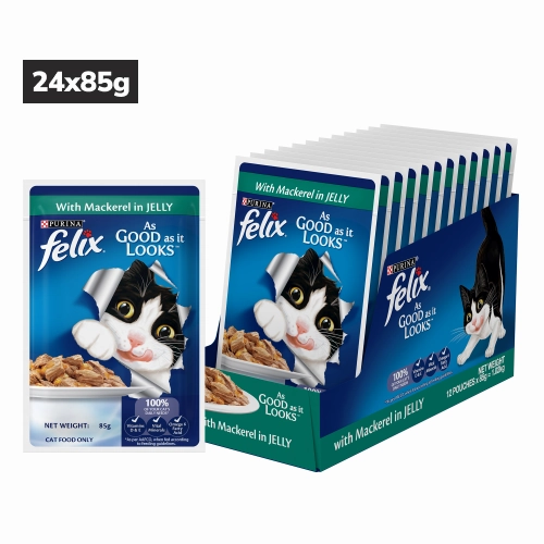Purina Felix Mackerel with Jelly Adult Cat Wet Food