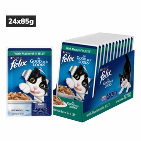 Purina Felix Mackerel with Jelly Adult Cat Wet Food