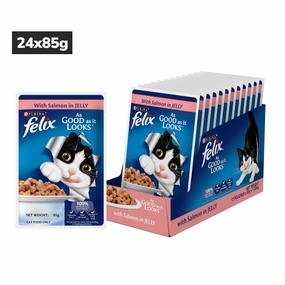 Purina Felix Salmon with Jelly Adult Cat Wet Food
