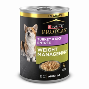 Purina Pro Plan Weight Management Wet Dog Food Turkey and Rice Entree in Gravy