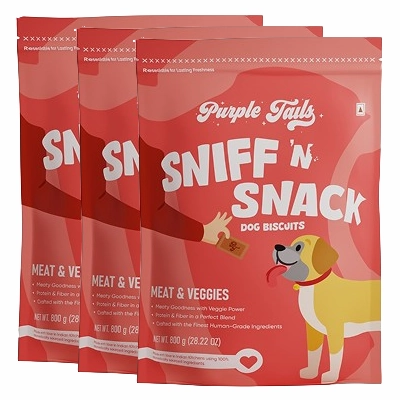 Purple Tails Meat and Veggies Biscuits Dog Treat