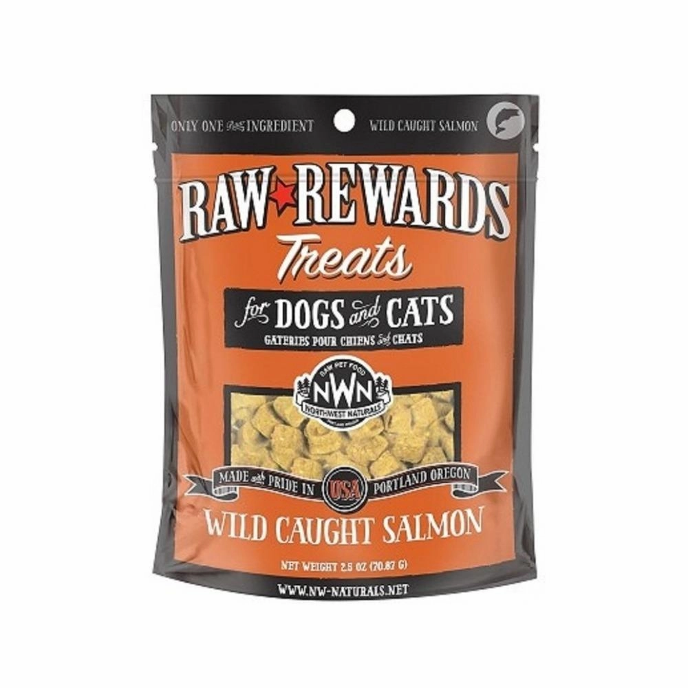 Raw Rewards Freeze Dried Salmon Treats for Dogs & Cats