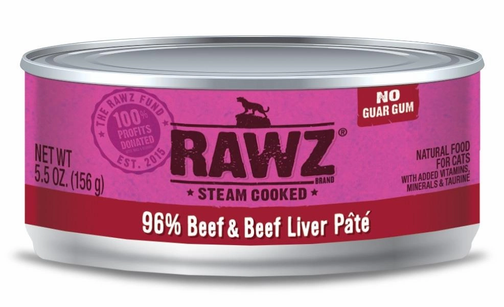 Rawz Cat 96% Beef & Beef Liver Pate