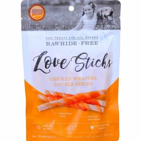 Rena Love Chicken Wrapped Double Sticks Dog Treats