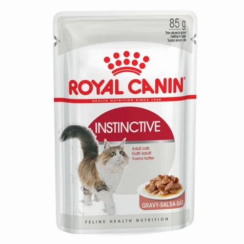 Royal Canin Instinctive and Sterilised Gravy Adult Cat Wet Food Combo
