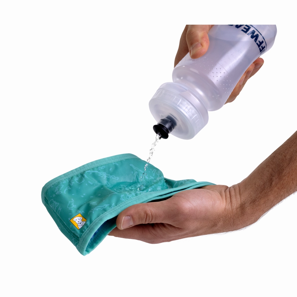 Ruffwear Swamp Cooler Neck Gaiter for Dogs (Aurora Teal/ Heliotrope Purple)