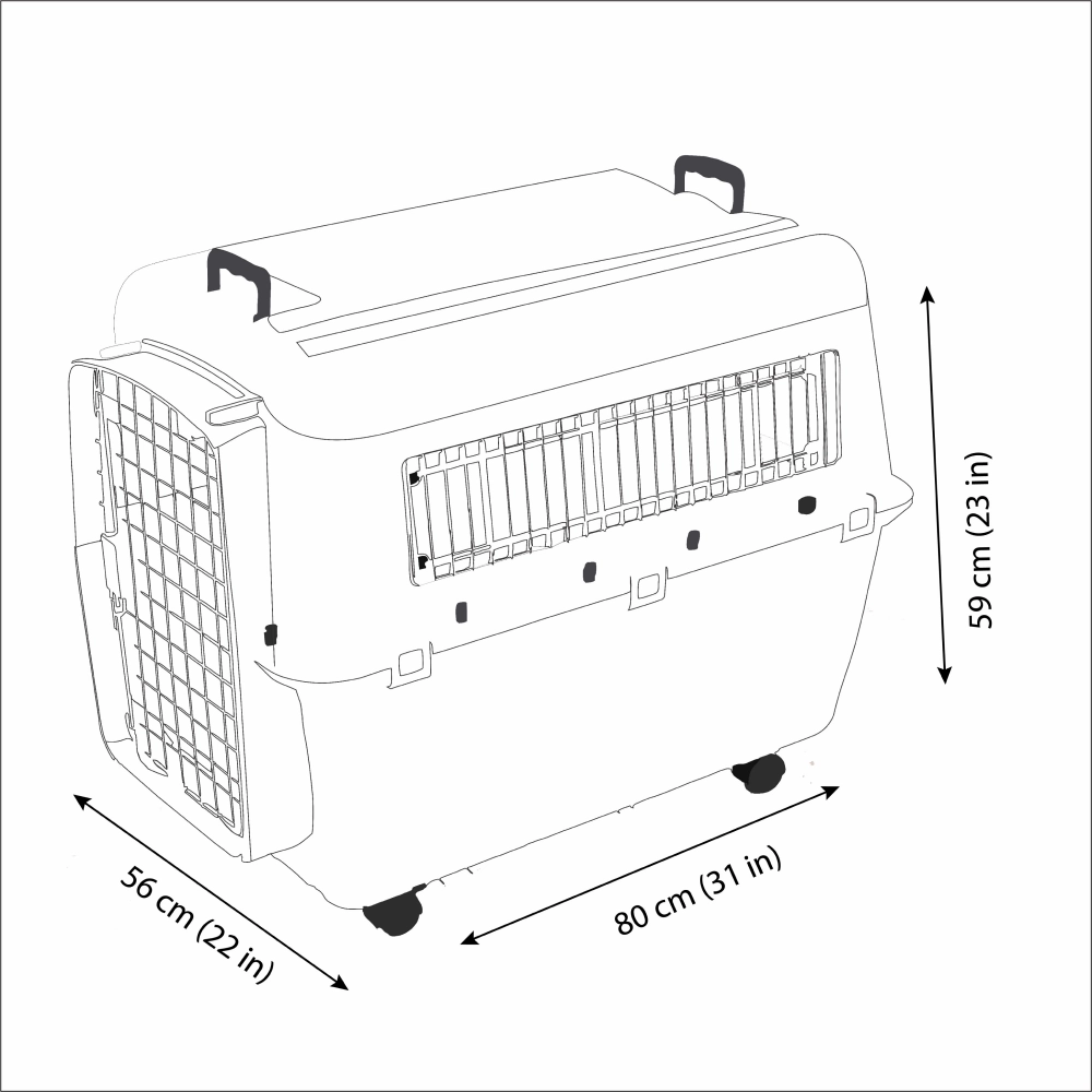 Savic Andes 5 Carrier for Dogs and Cats (Ivory)