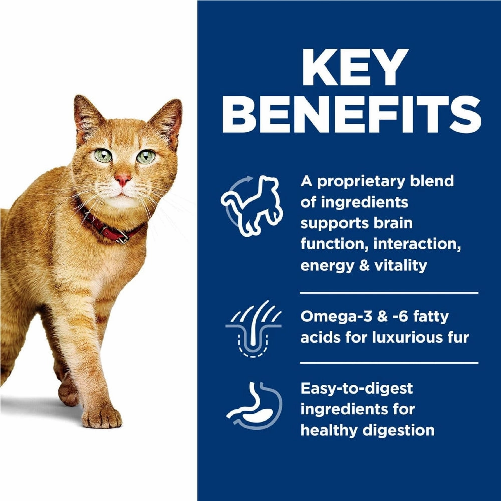 Science Diet - Specialty Senior Vitality Chicken & Brown Rice Adult 7  Cat Dry Food