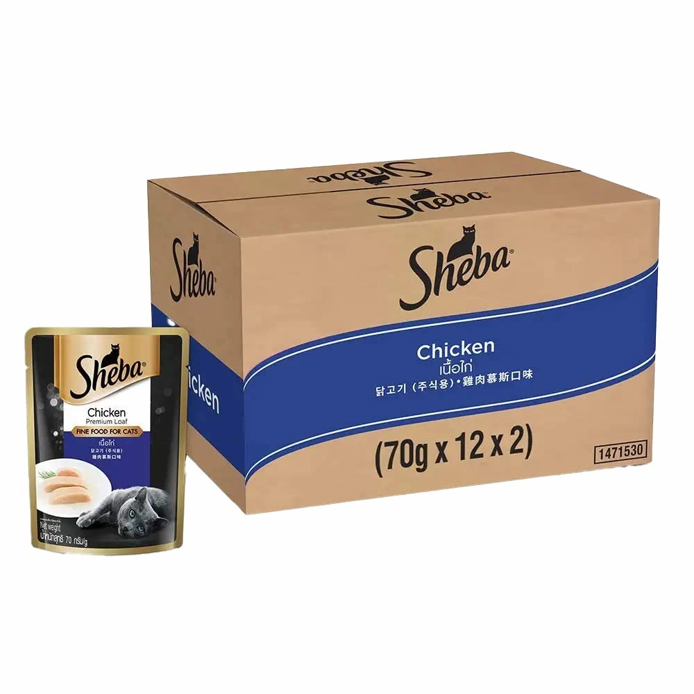 Sheba Chicken Loaf Rich Premium Adult Fine Cat Wet Food