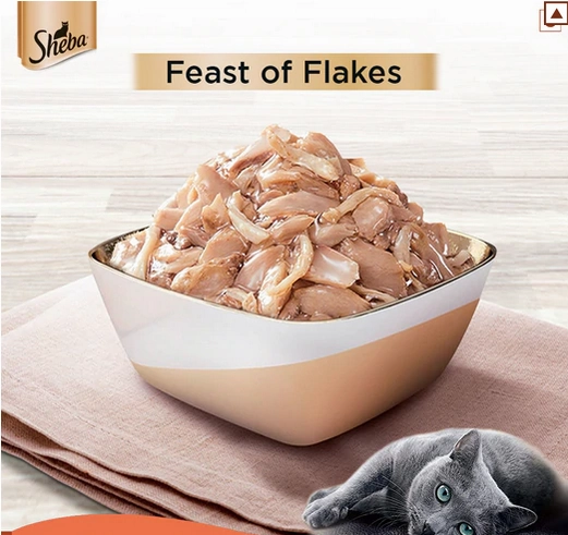 Sheba Fish with Sasami & Fish with Dry Bonito Flake Cat Wet Food Combo