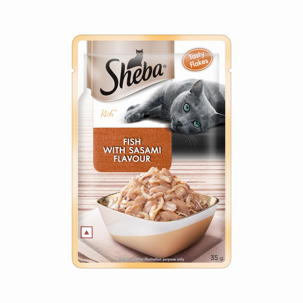 Sheba Skipjack & Salmon, Fish with Sasami and Maguro & Bream Fish Mix Premium Cat Wet Food Combo