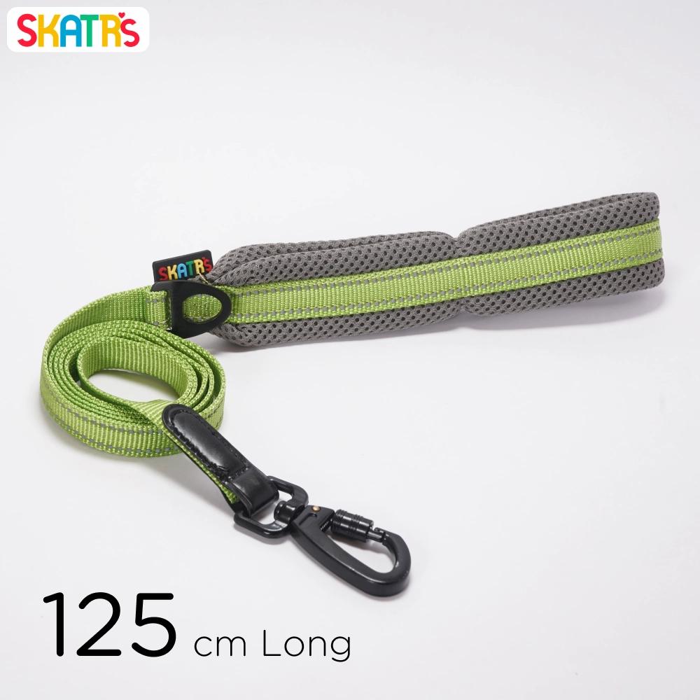 Skatrs Adventure in Style & Comfort Tropical Leash for Dogs and Cats (Green)