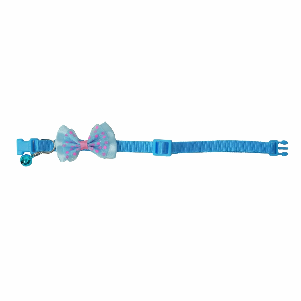 Skatrs Collar with Bow for Dogs and Cats (Blue)