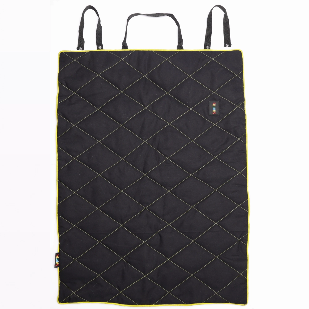 Skatrs Foldable Quilted Mat for Dogs and Cats (Black)