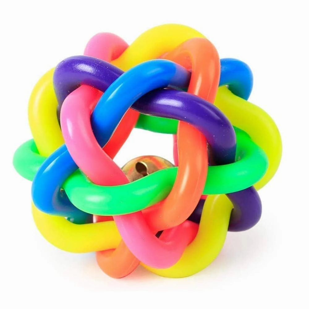 Skatrs Rope Ring Toy, Pet Vogue Bouncy Ball & Henlo Chicken Pops High Protein Treats Dog Combo