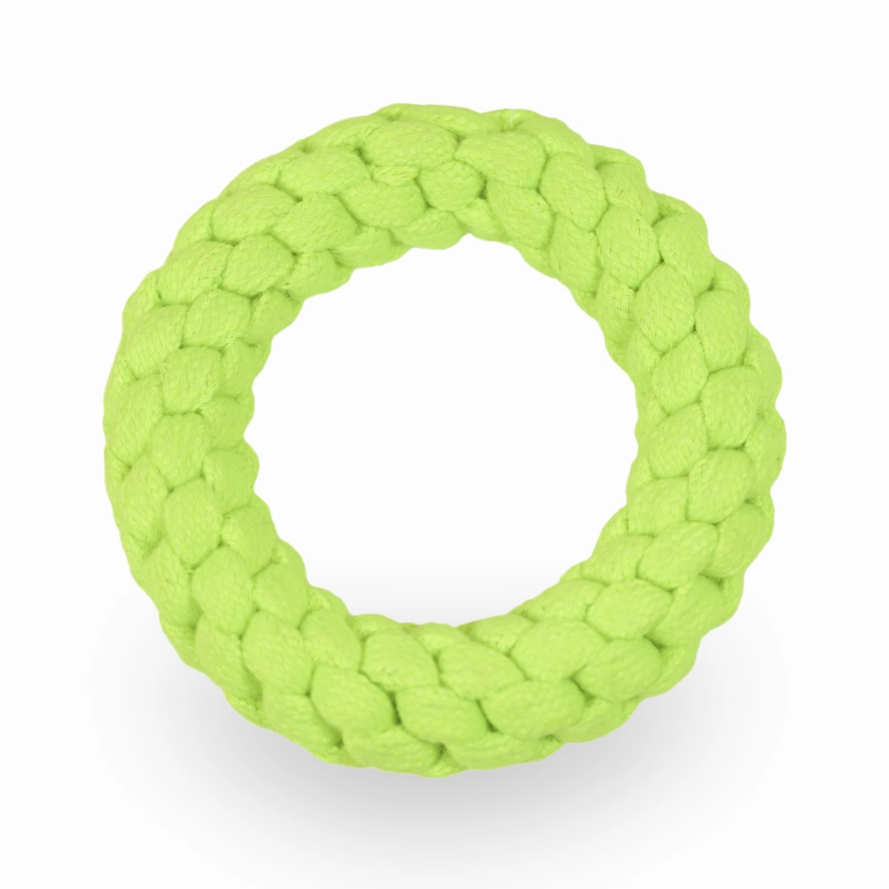 Skatrs Rope Ring Toy, Pet Vogue Bouncy Ball & Henlo Chicken Pops High Protein Treats Dog Combo