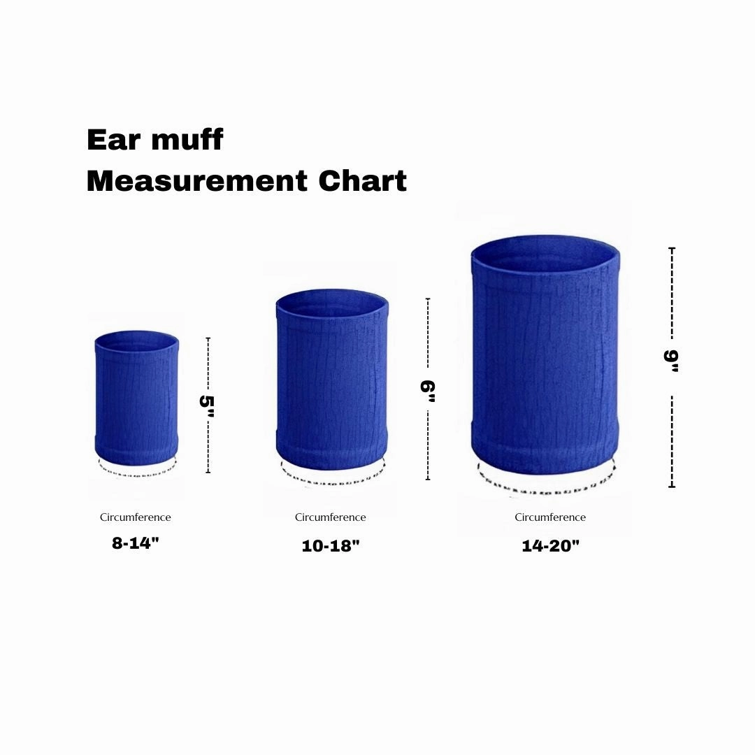 Skatrs Sound Protection Ear Muffs for Dogs and Cats (Black)