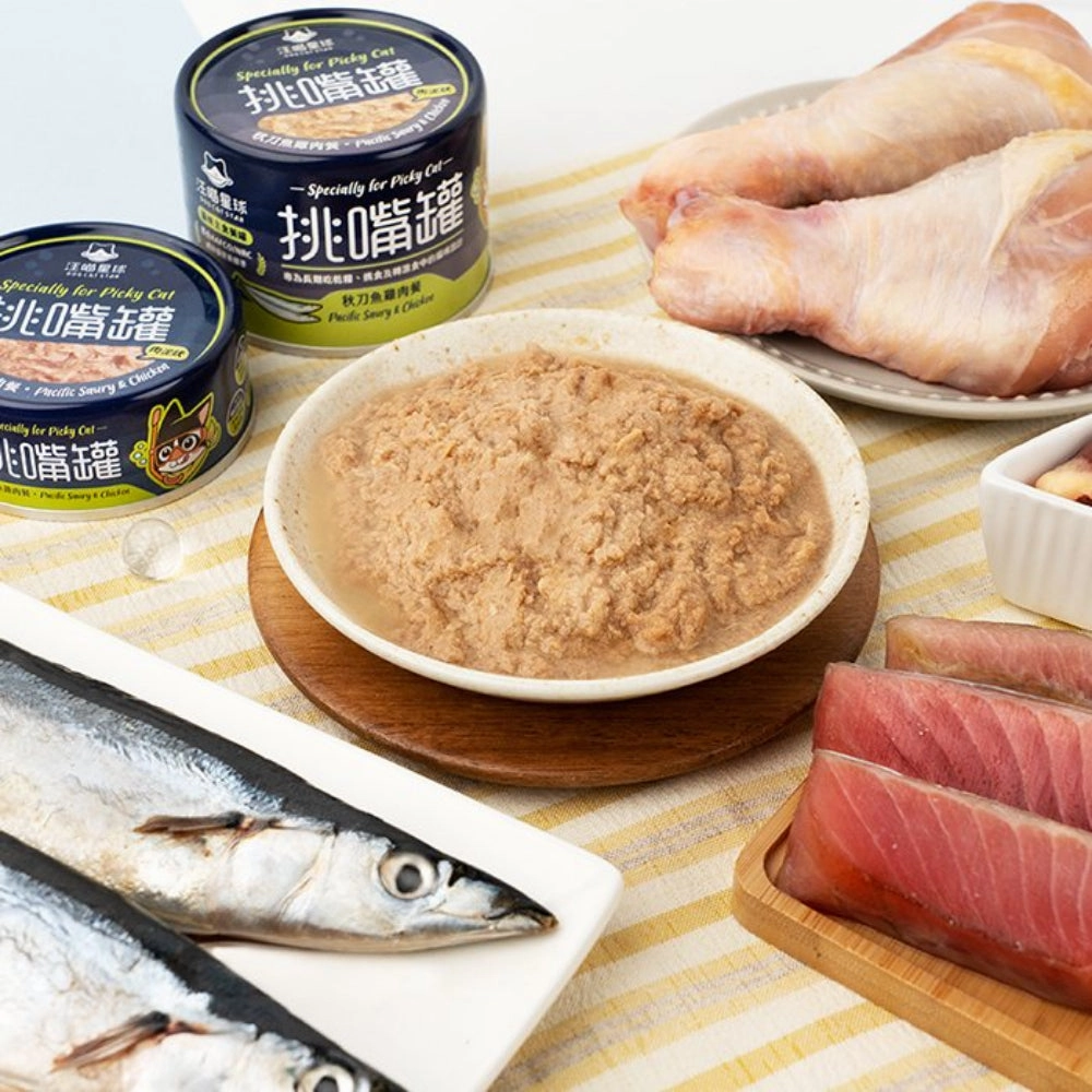 Specially for Picky Cat - Salmon & Bonito Complete Balanced Cat Can