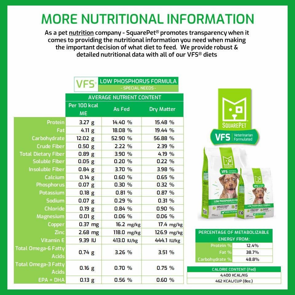 SquarePet VFS Low Phosphorus Dry Dog Food