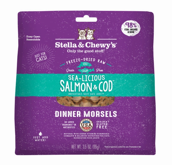 Stella & Chewy's Cat Freeze-Dried Sea-Licious Salmon & Cod