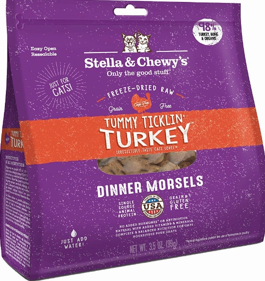 Stella & Chewy's Cat Freeze-Dried  Tummy Ticklin' Turkey