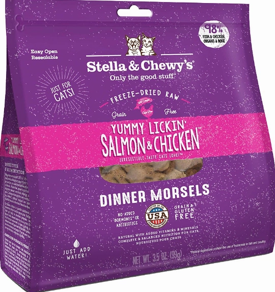 Stella & Chewy's Cat Freeze-Dried Yummy Lickin' Salmon & Chicken