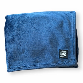 Talking Dog Club Fleece Blanket For Dogs and Cats (Navy Blue)