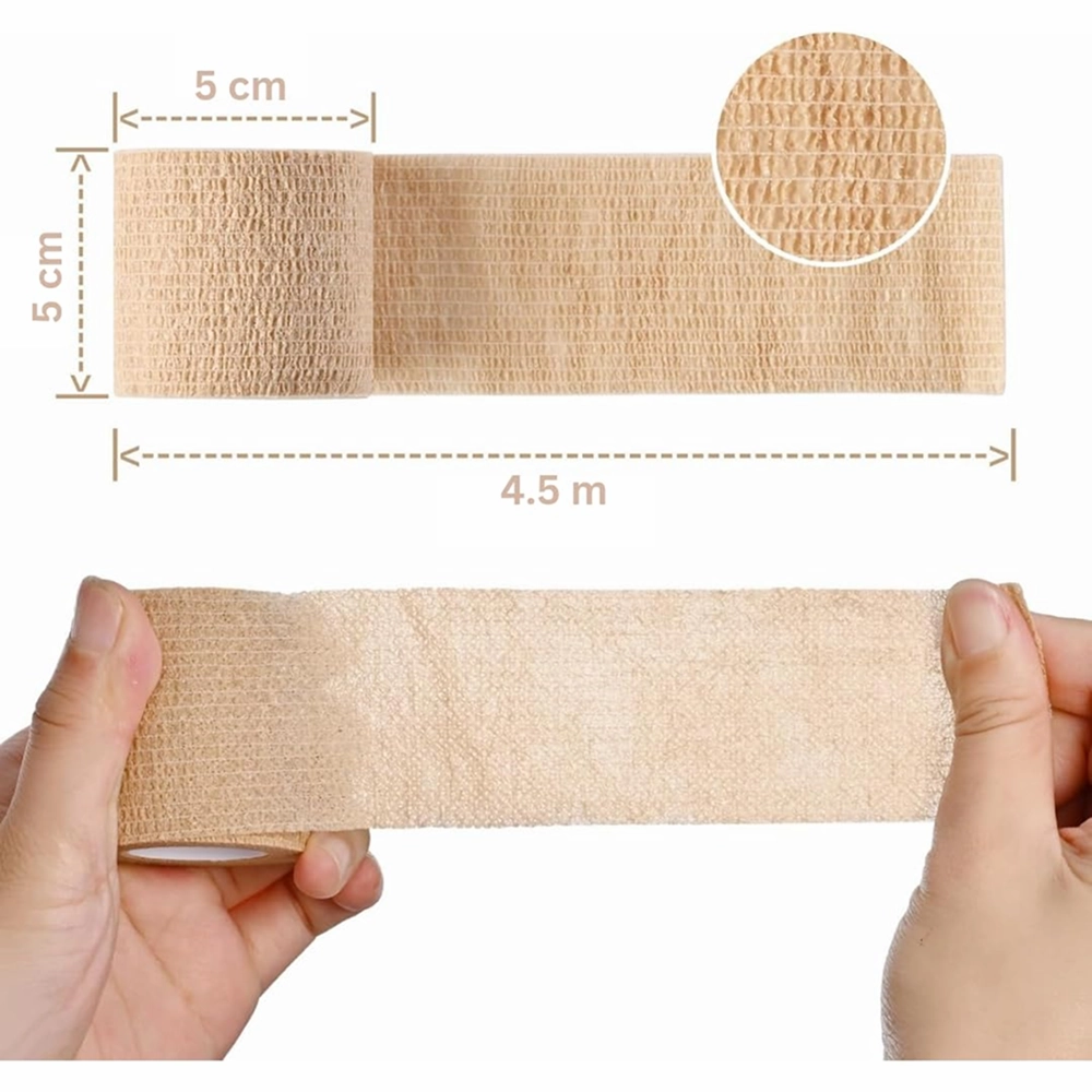 Talking Dog Club Self Adhesive Paws Wraps for Dogs (Beige)
