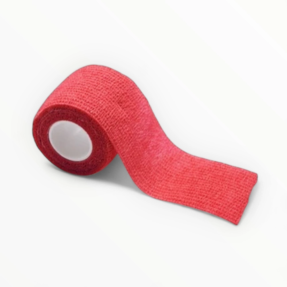 Talking Dog Club Self Adhesive Paws Wraps for Dogs (Red)