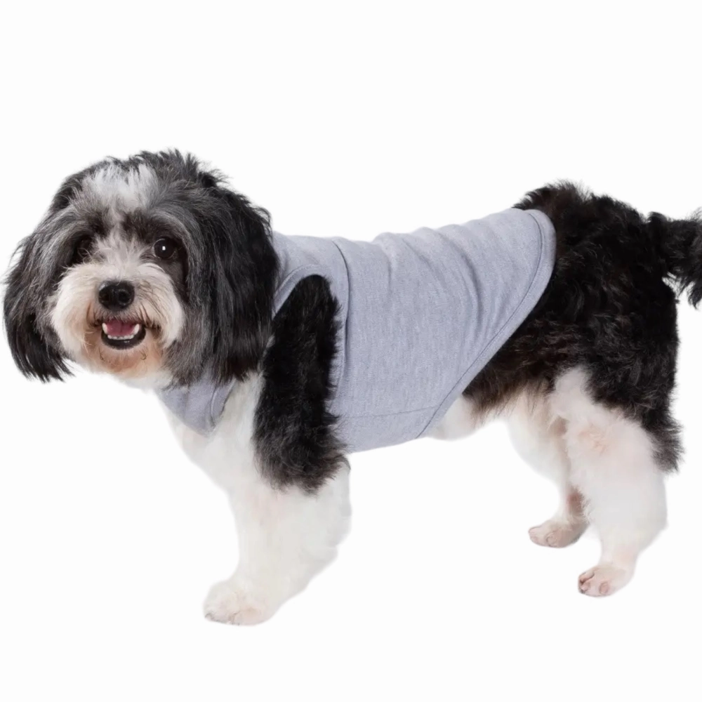 Talking Dog Club Tanky's Tank Tops for Dogs and Cats (Grey)