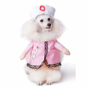 The Happy Lots Nurse Pet Costume for Dogs (Pink)