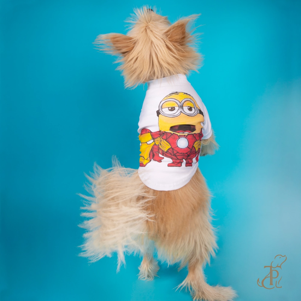 The Papaw Cartel Minion Tshirt for Dogs (White)