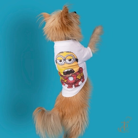 The Papaw Cartel Minion Tshirt for Dogs (White)