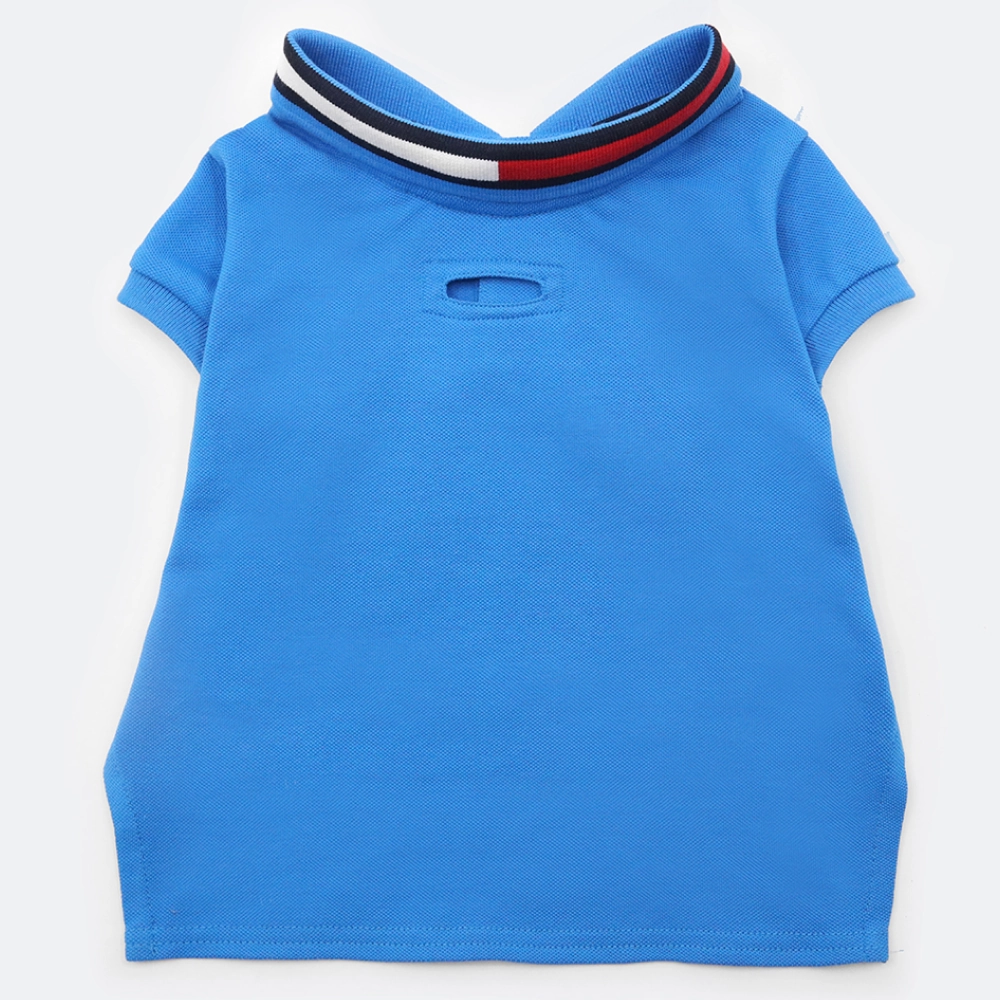Tommy Hilfiger Flag Collar and Cluff Polo Tshirt for Dogs (Shocking Blue)