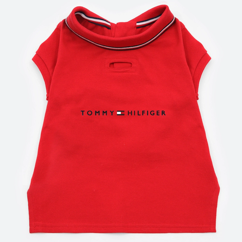 Tommy Hilfiger Heritage Polo Tshirt for Dogs (Primary red)