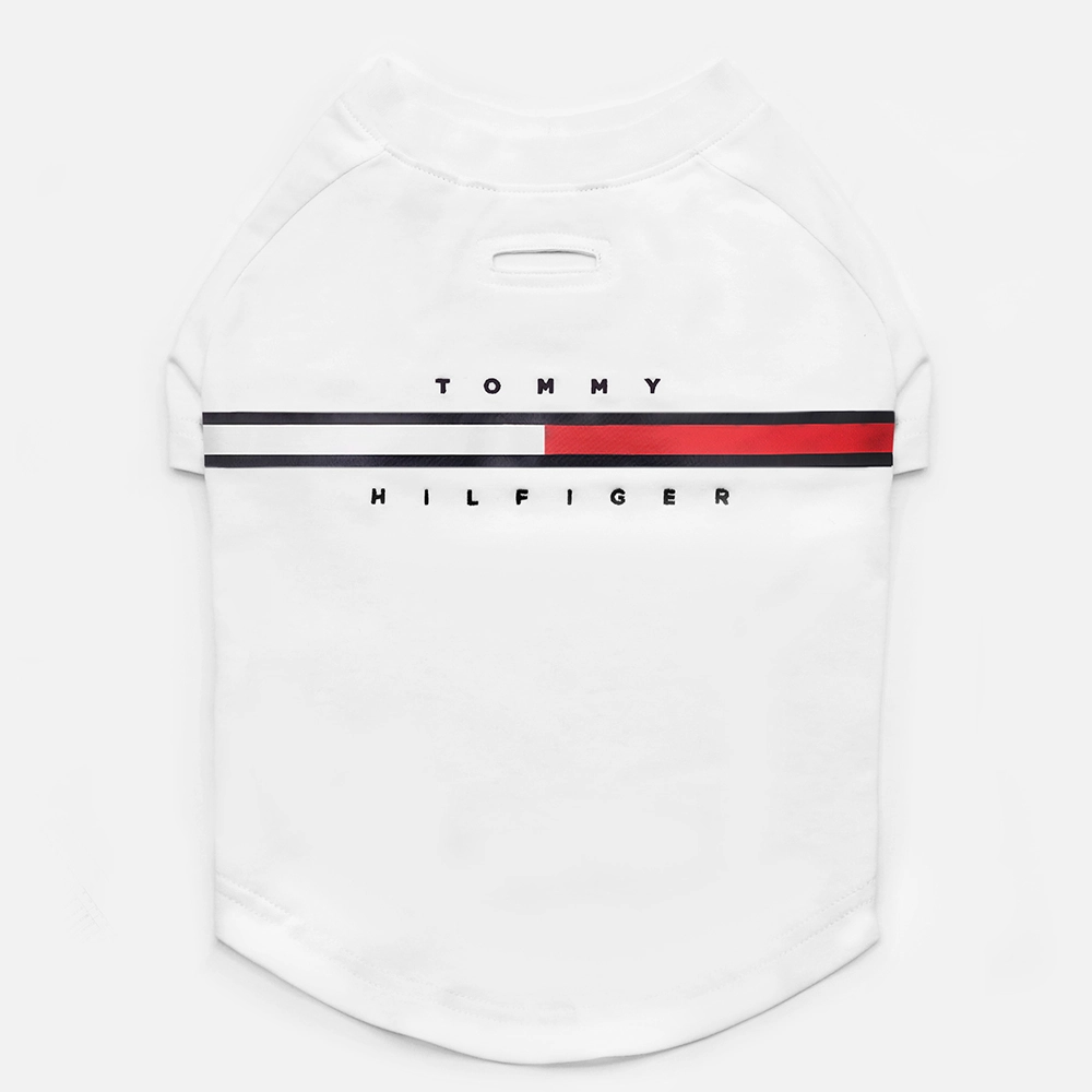 Tommy Hilfiger Heritage Tino Tshirt for Dogs (Optic White)