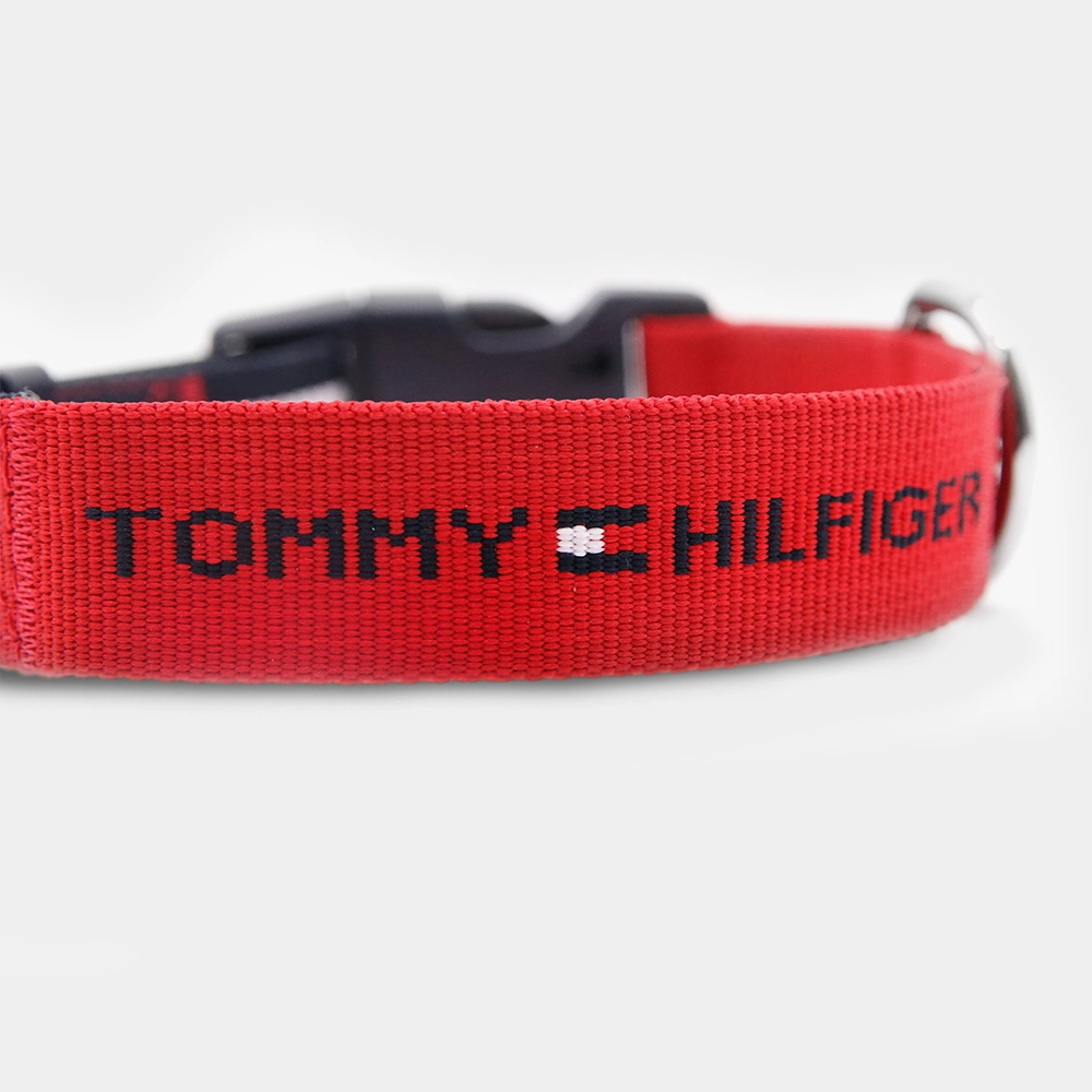 Tommy Hilfiger Webbing Collar for Dogs (Red)