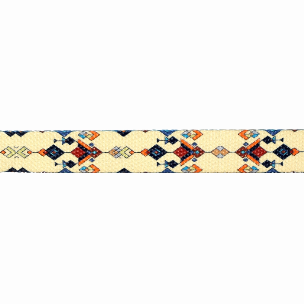 TopDog Premium Abstract Printed Nylon Leash for Dogs (Cream)