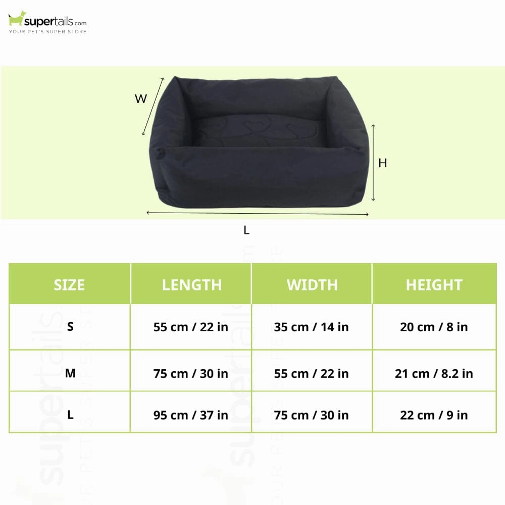 TopDog Premium Prime Lounger Bed for Dogs and Cats (Black) (Get a Toy Free)