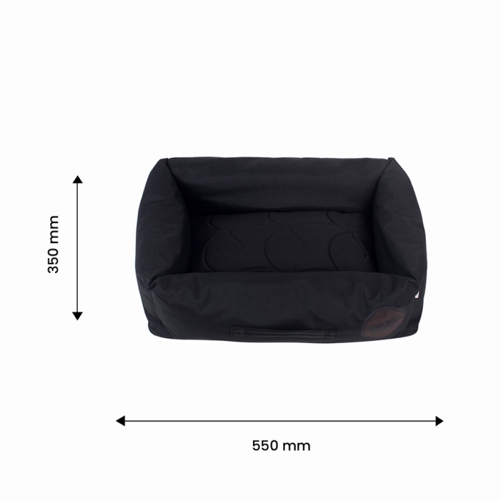 TopDog Premium Prime Lounger Bed for Dogs and Cats (Black) (Get a Toy Free)