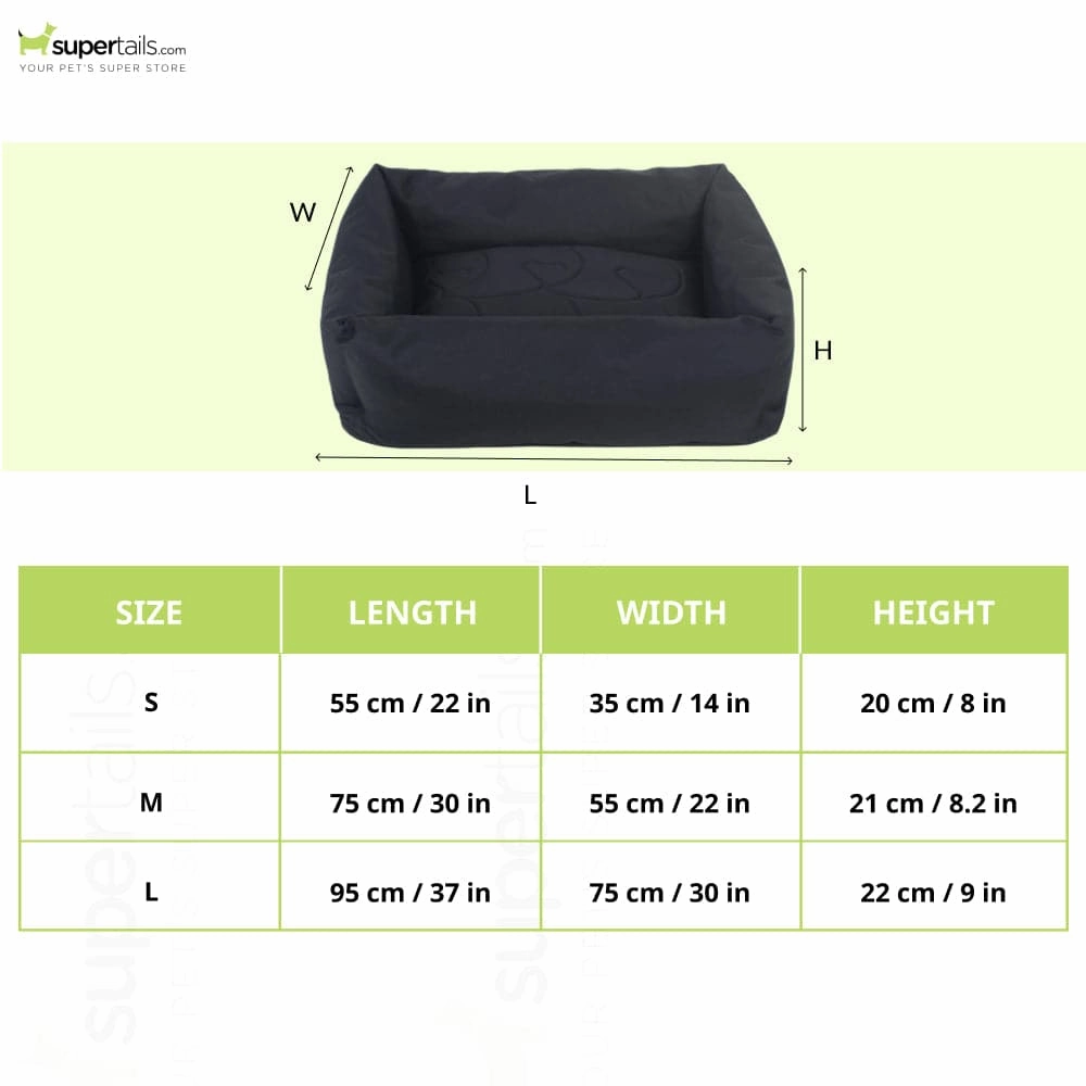 TopDog Premium Prime Lounger Bed for Dogs and Cats (Black) (Get a Toy Free)