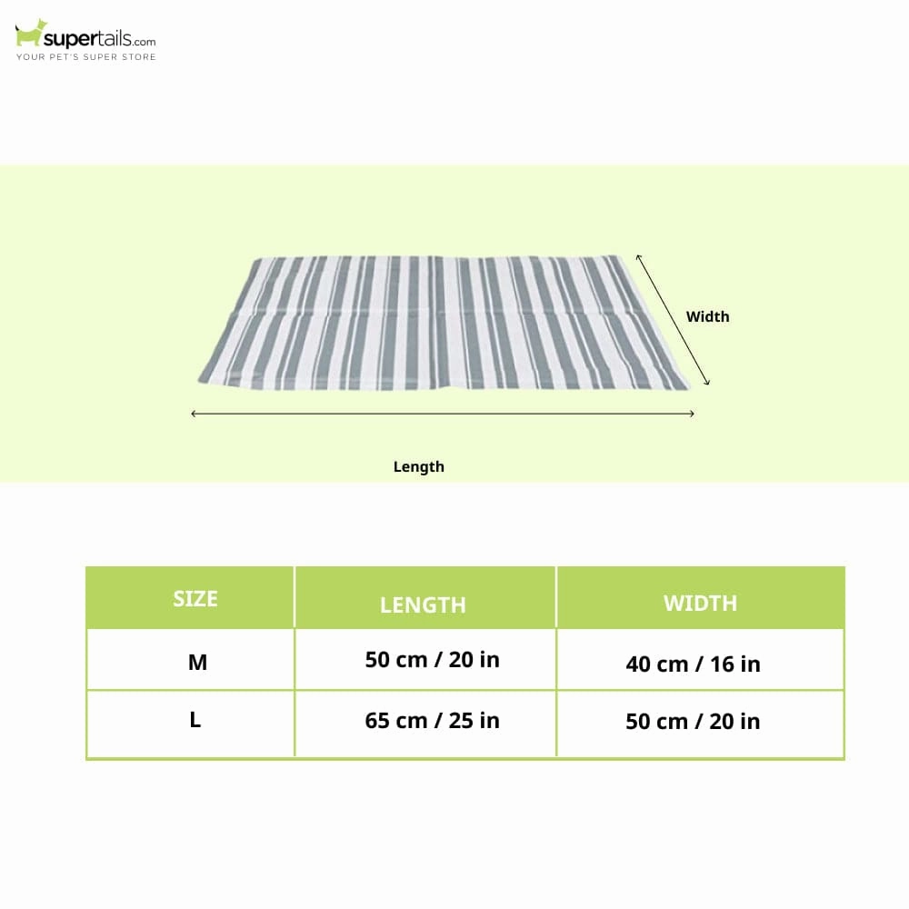 Trixie Cooling Mat for Dogs and Cats (White & Grey)
