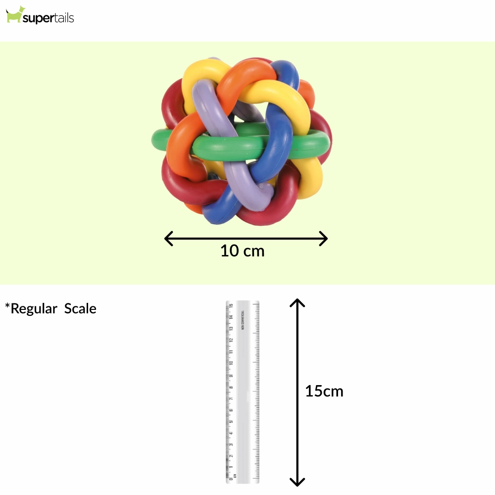 Trixie Natural Rubber Knotted Ball Chew Toy for Dogs